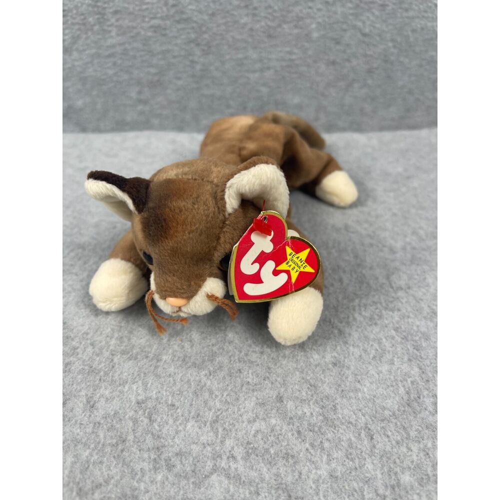 VTG TY Beanie‎ Babies 1997 Pounce the Cat Retired